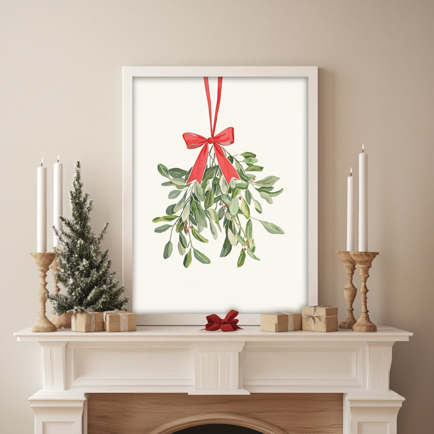 Obraz Jemioła Mistletoe Święta Christmas