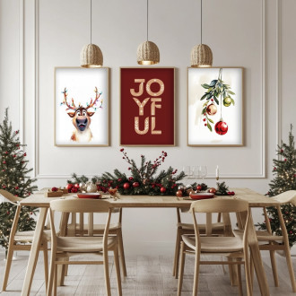 Obraz Świąteczny Renifer Rudolf Christmas