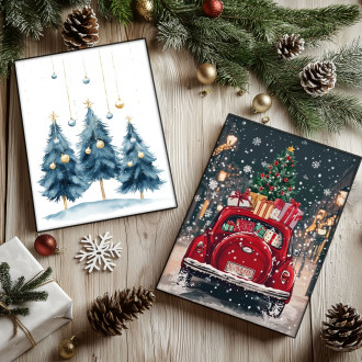 Obraz Świąteczny Samochód Christmas